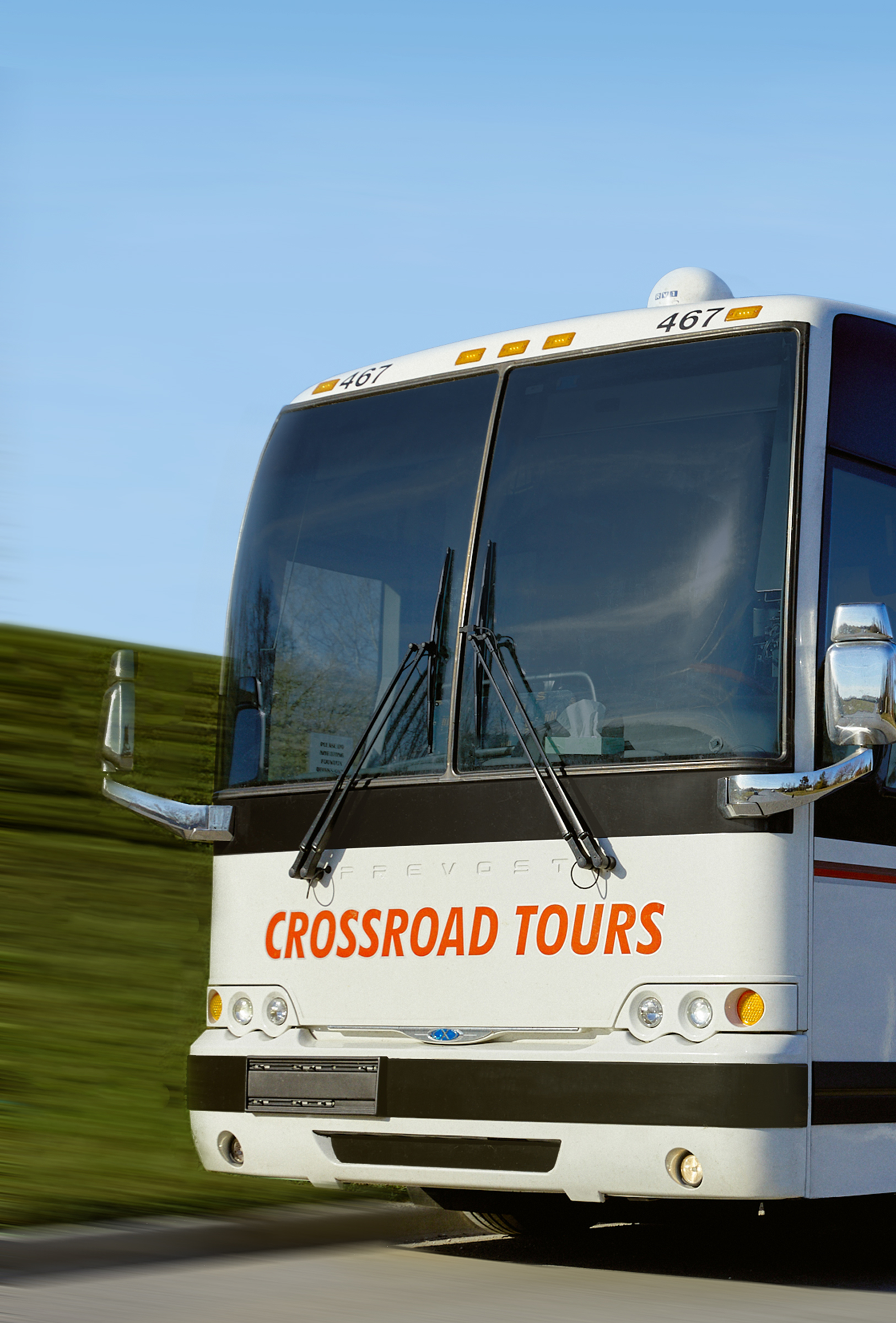 Passenger motorcoach charter bus 