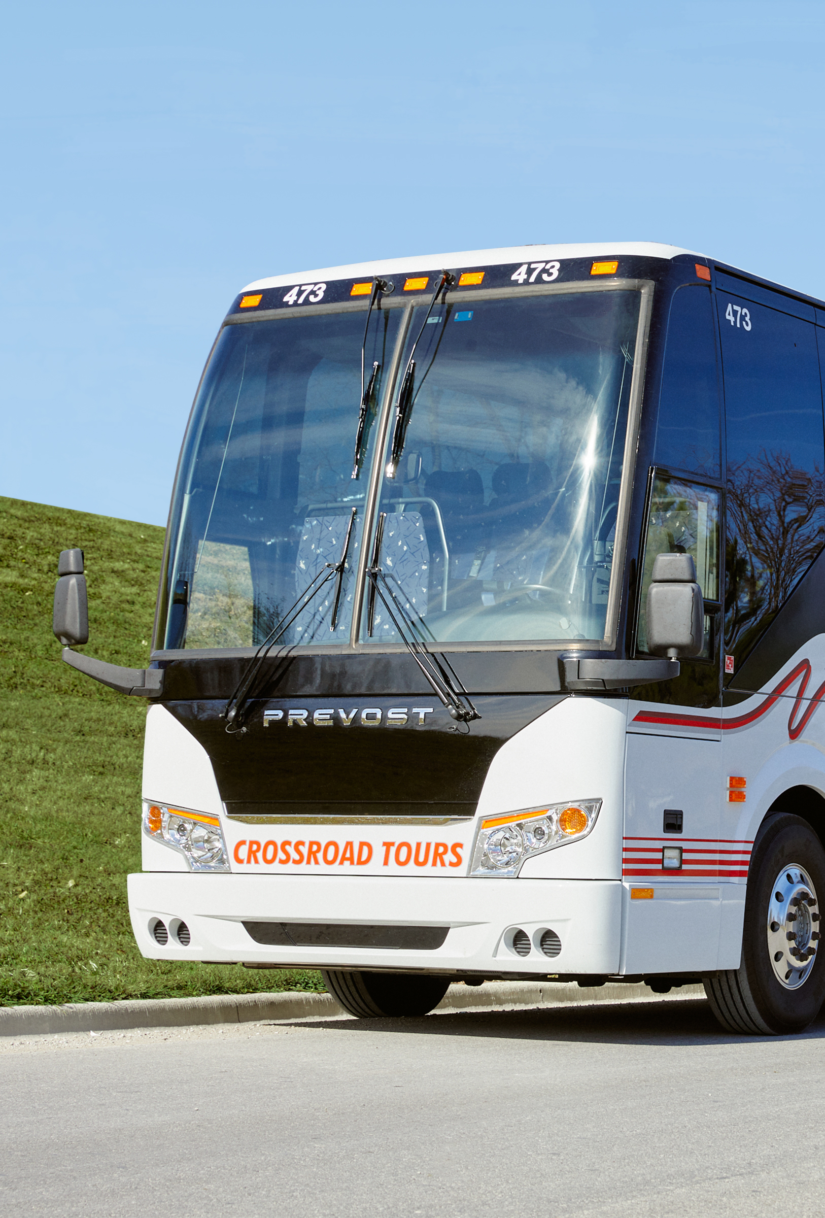 Passenger motorcoach charter bus 