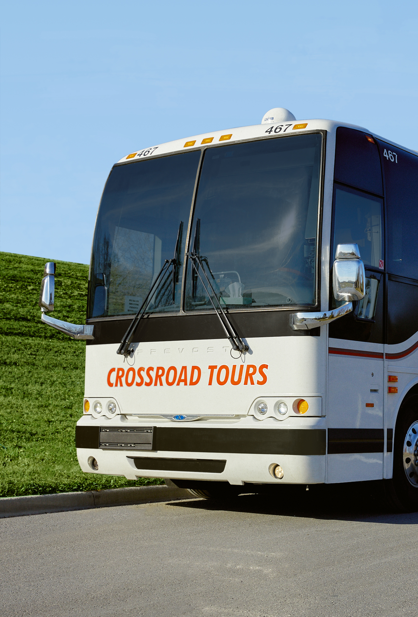 Passenger motorcoach charter bus 